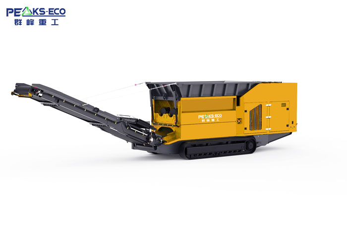 Mobile construction waste crusher