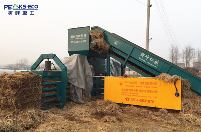 Hydraulic Press Straw Baler