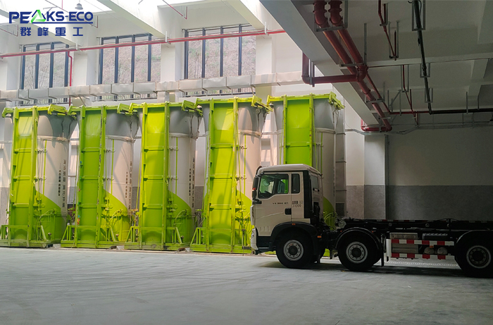 Vertical Waste Transfer Station System