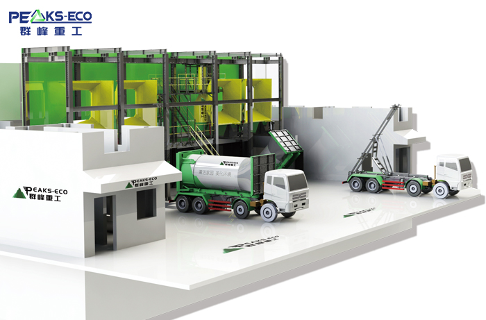 Underground Horizontal Waste Transfer Station System